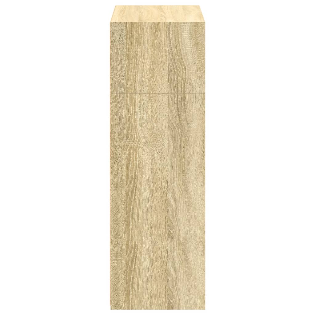 Buffet haut chêne sonoma 70x41x124 cm bois d'ingénierie - XIOS