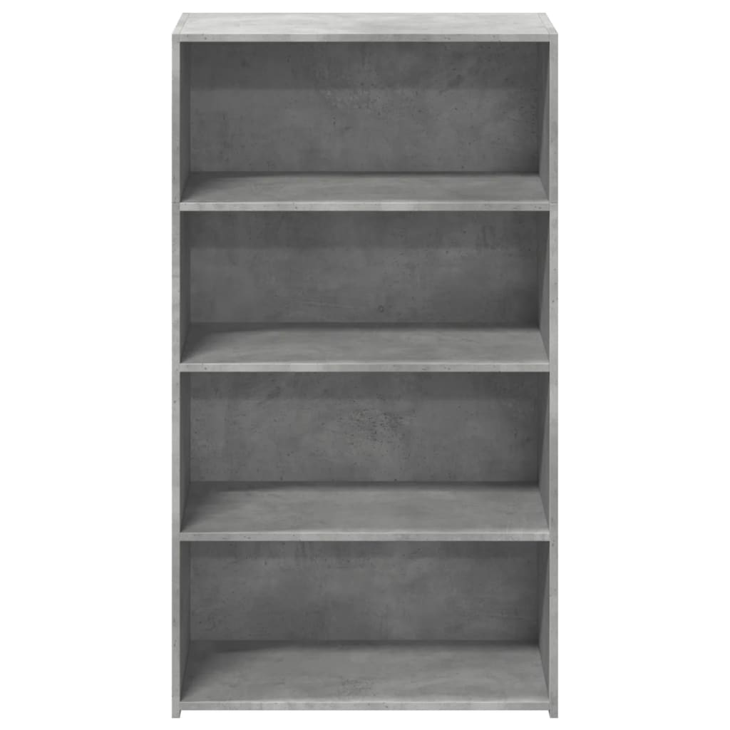 Buffet haut gris béton 70x41x124 cm bois d'ingénierie - XIOS