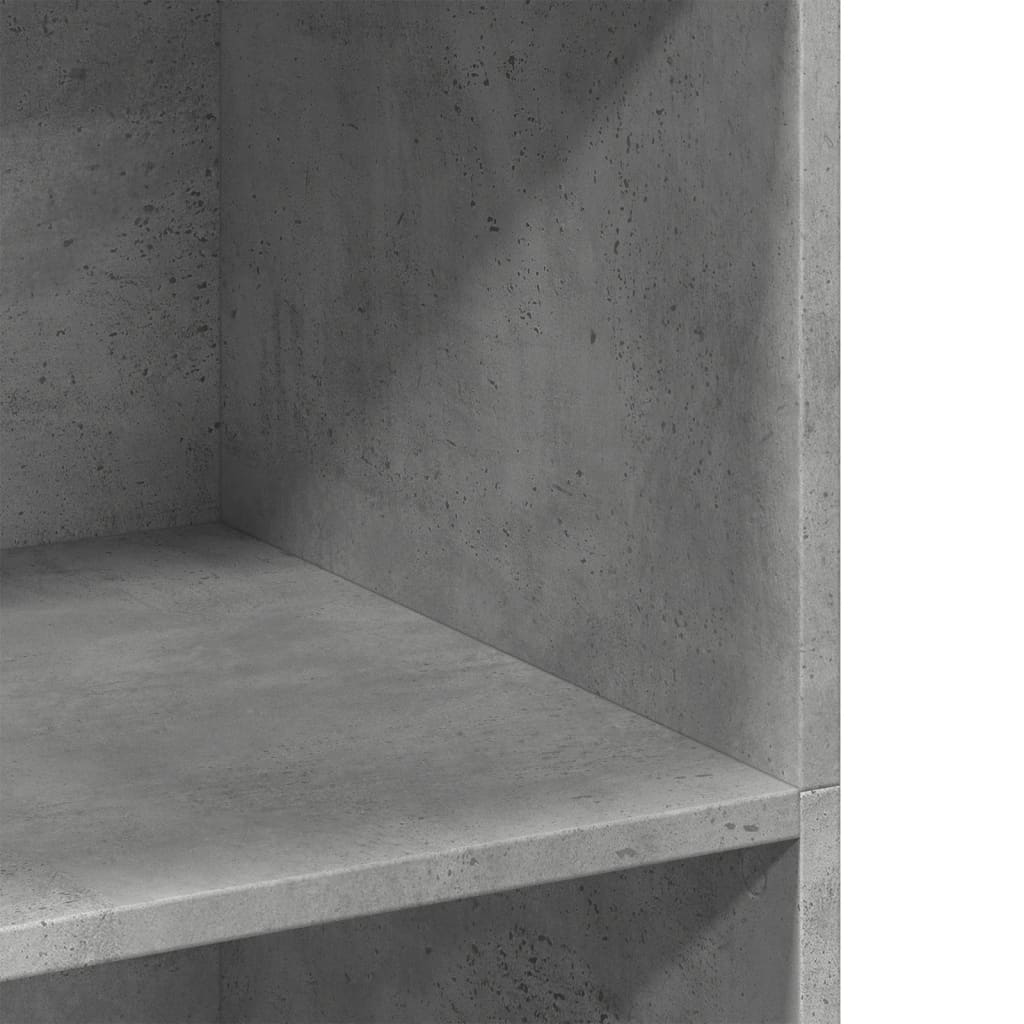 Buffet haut gris béton 70x41x124 cm bois d'ingénierie - XIOS