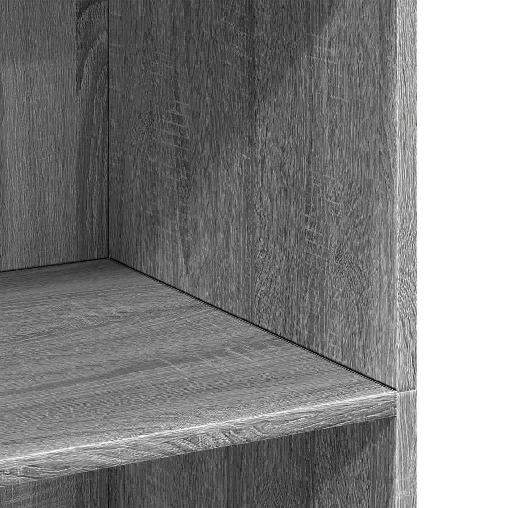 Buffet haut sonoma gris 70x41x124 cm bois d'ingénierie - XIOS