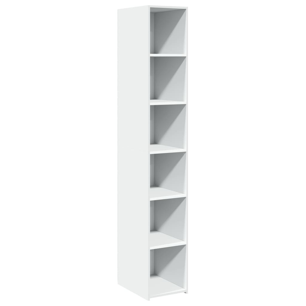 Buffet haut blanc 30x41x185 cm bois d'ingénierie - XIOS