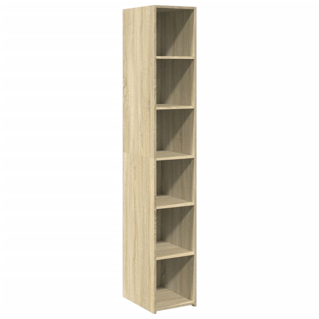 Buffet haut chêne sonoma 30x41x185 cm bois d'ingénierie - XIOS