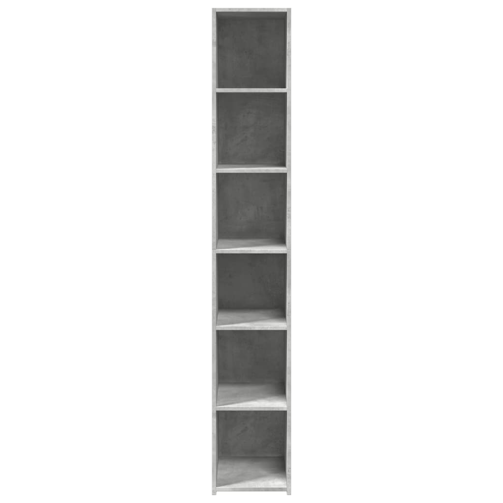 Buffet haut gris béton 30x41x185 cm bois d'ingénierie - XIOS