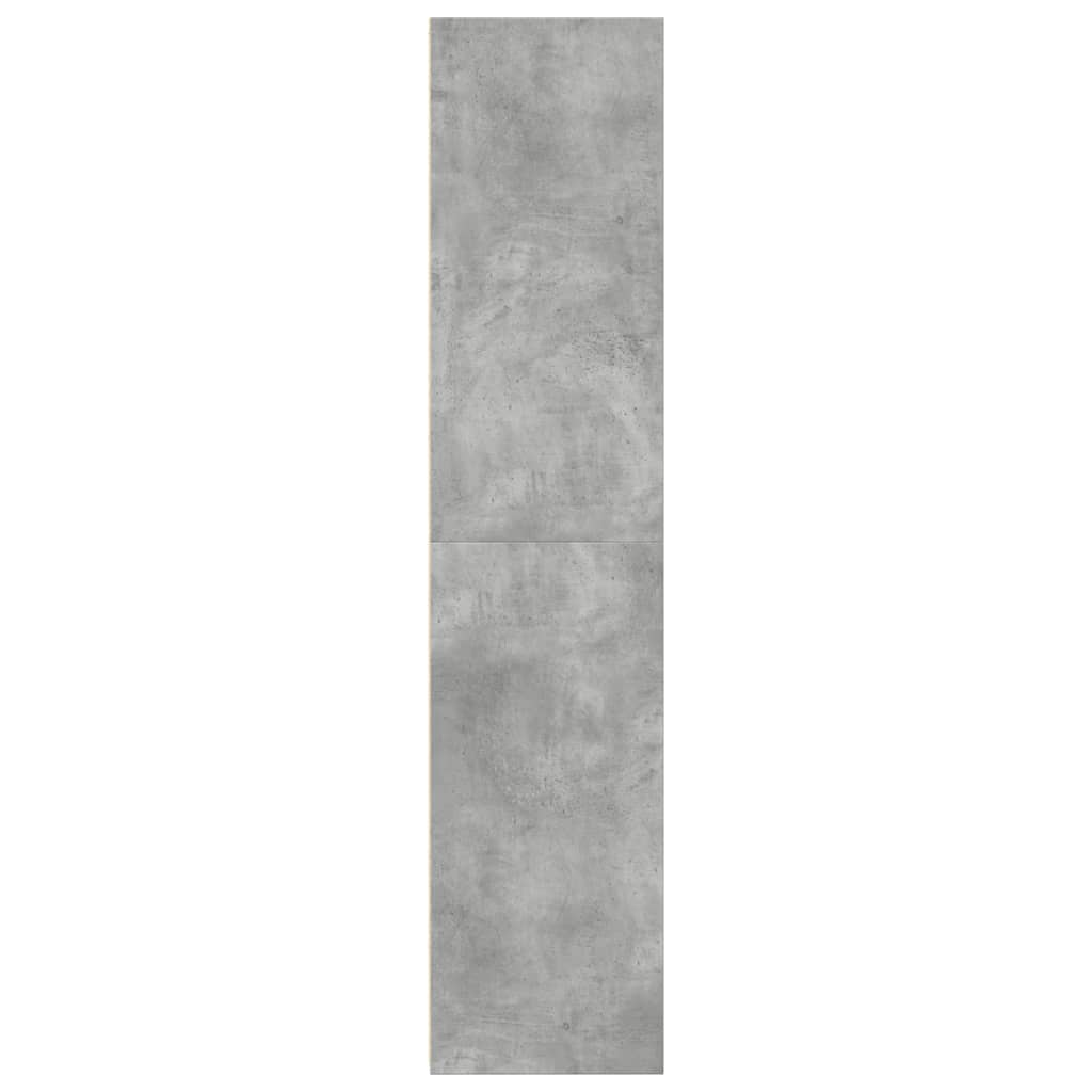 Buffet haut gris béton 30x41x185 cm bois d'ingénierie - XIOS