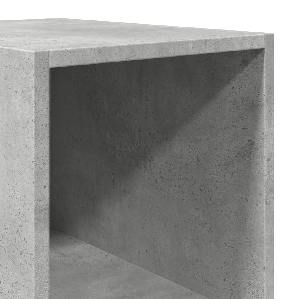 Buffet haut gris béton 30x41x185 cm bois d'ingénierie - XIOS
