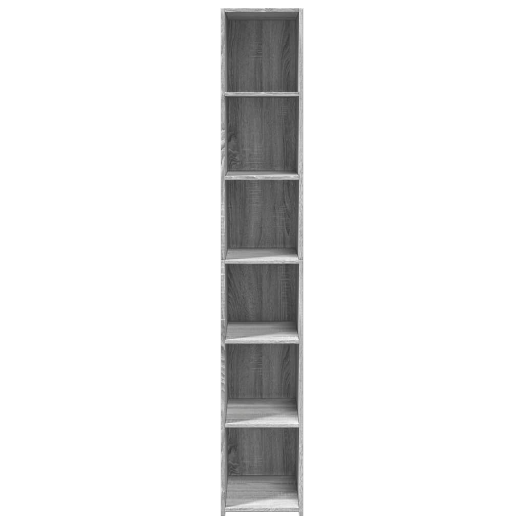 Buffet haut sonoma gris 30x41x185 cm bois d'ingénierie - XIOS