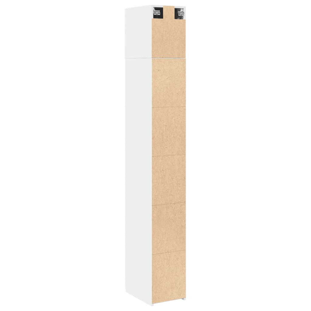 Armoire de rangement mince blanc 30x42,5x225 cm - XIOS