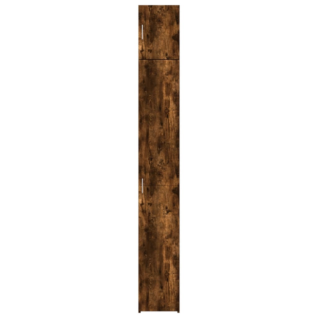Armoire de rangement mince chêne fumé 30x42,5x225 cm - XIOS