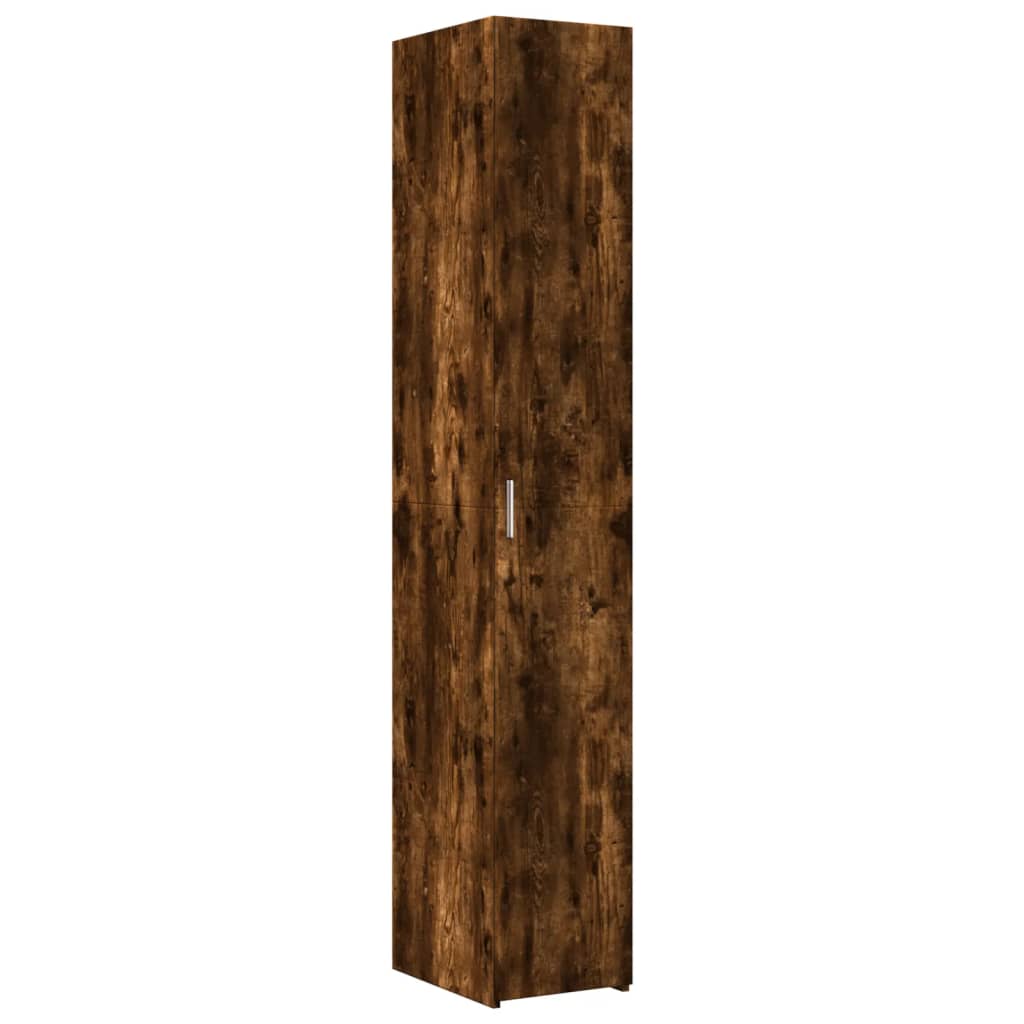 Armoire de rangement mince chêne fumé 30x42,5x225 cm - XIOS