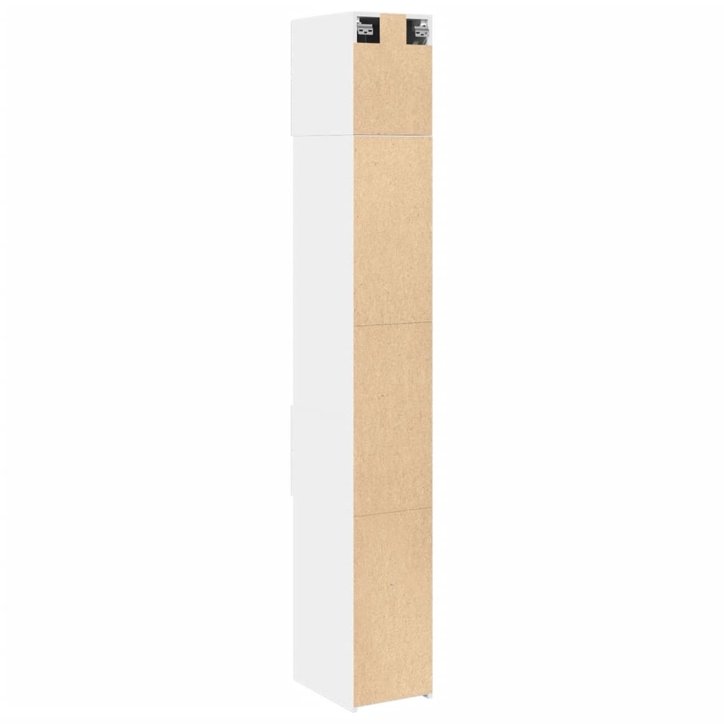 Armoire de rangement mince blanc 30x42,5x225 cm - XIOS