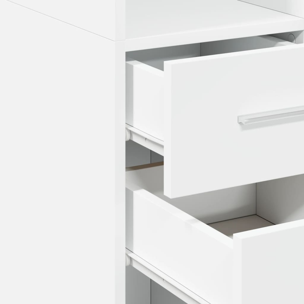 Armoire de rangement mince blanc 30x42,5x225 cm - XIOS