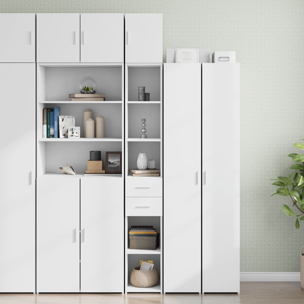 Armoire de rangement mince blanc 30x42,5x225 cm - XIOS