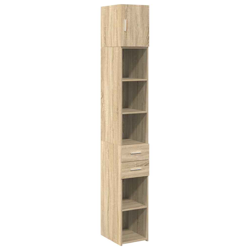 Armoire de rangement mince chêne sonoma 30x42,5x225 cm - XIOS
