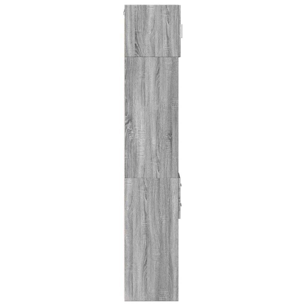 Armoire de rangement mince sonoma gris 30x42,5x225 cm - XIOS