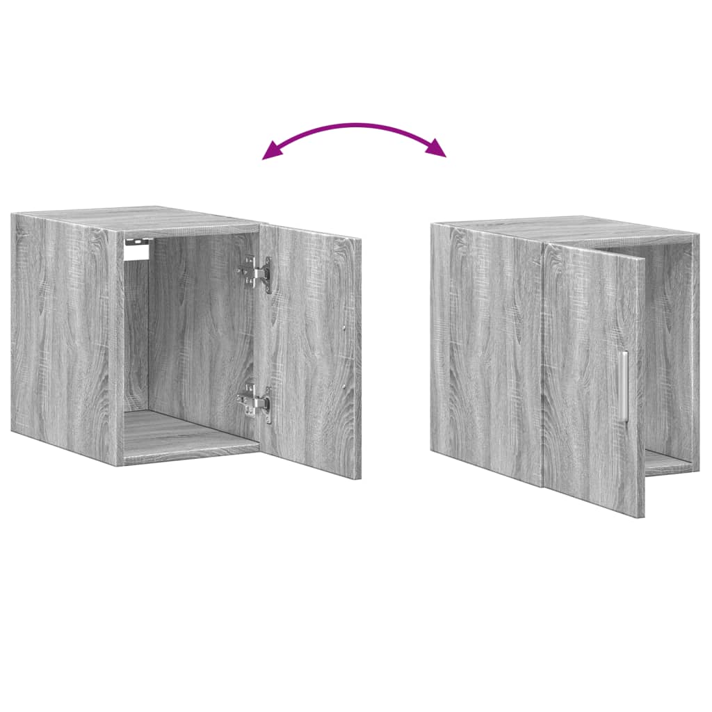 Armoire de rangement mince sonoma gris 30x42,5x225 cm - XIOS