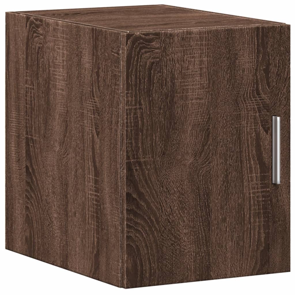 Armoire de rangement mince chêne marron 30x42,5x225 cm - XIOS