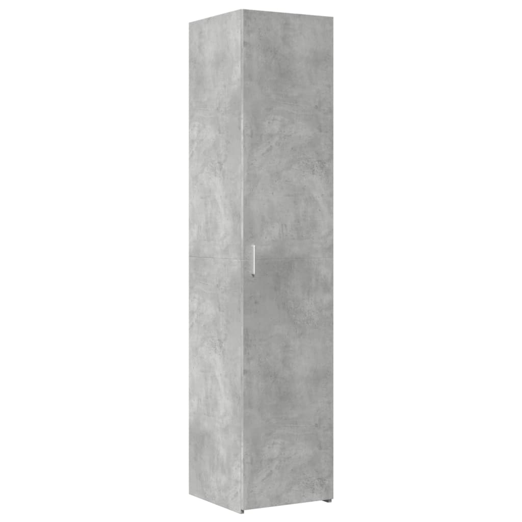 Armoire de rangement mince gris béton 40x42,5x225 cm - XIOS