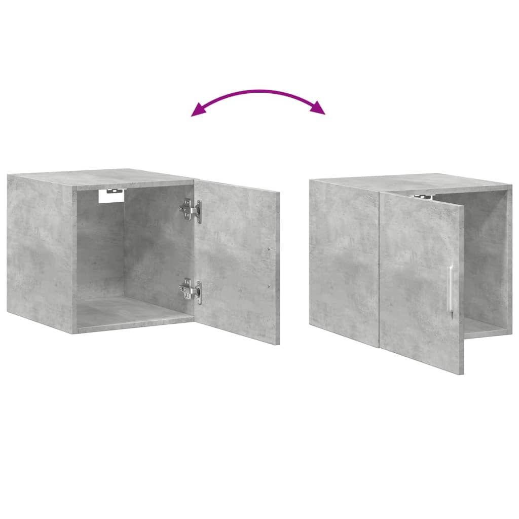 Armoire de rangement mince gris béton 40x42,5x225 cm - XIOS