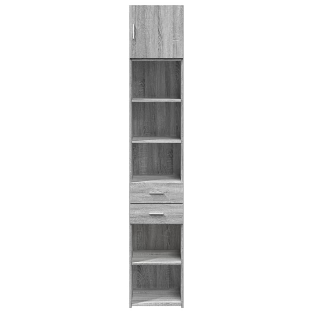 Armoire de rangement mince sonoma gris 40x42,5x225 cm - XIOS