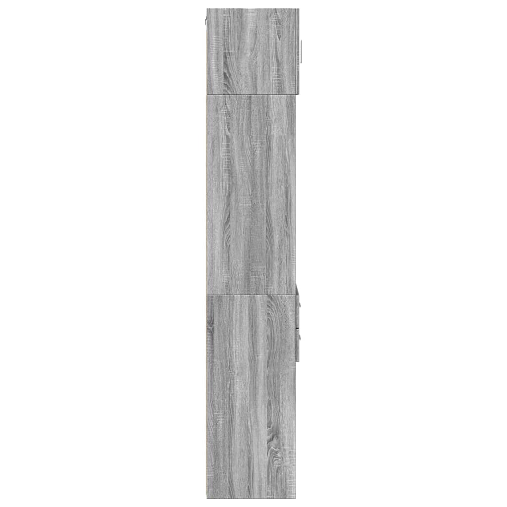 Armoire de rangement mince sonoma gris 40x42,5x225 cm - XIOS