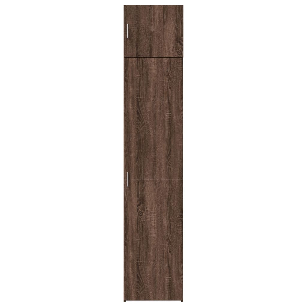 Armoire de rangement mince chêne marron 45x42,5x225 cm - XIOS