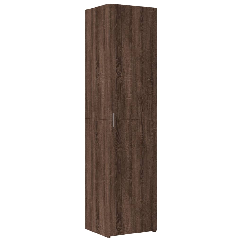 Armoire de rangement mince chêne marron 45x42,5x225 cm - XIOS