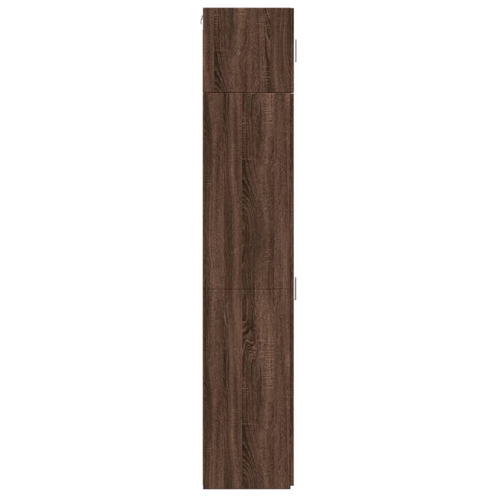 Armoire de rangement mince chêne marron 45x42,5x225 cm - XIOS