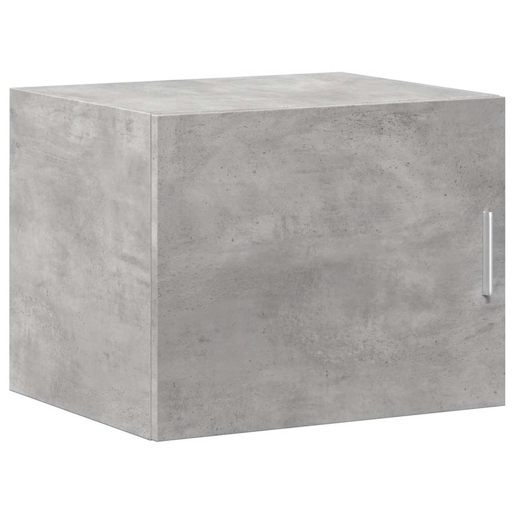 Armoire de rangement mince gris béton 50x42,5x225 cm - XIOS