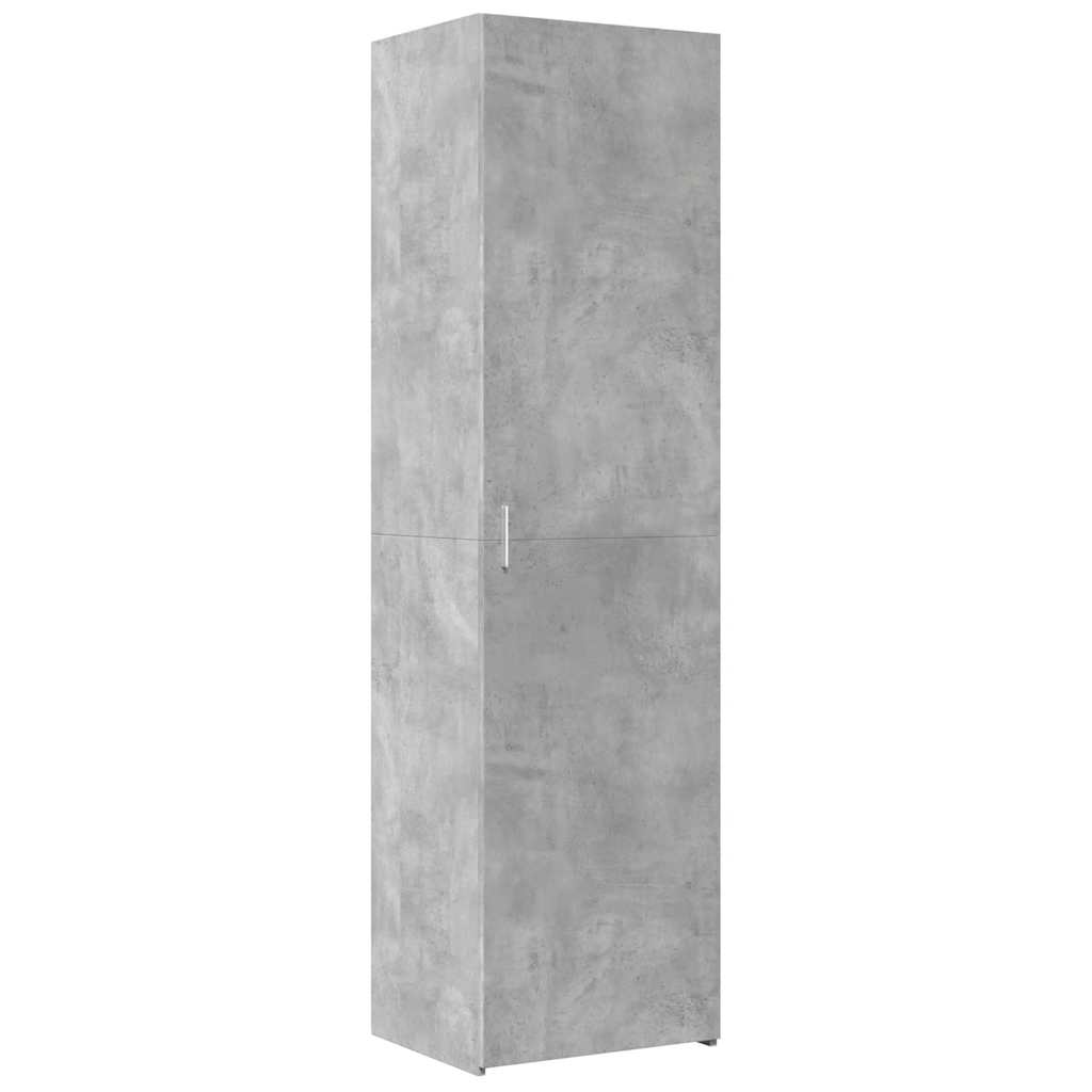 Armoire de rangement mince gris béton 50x42,5x225 cm - XIOS