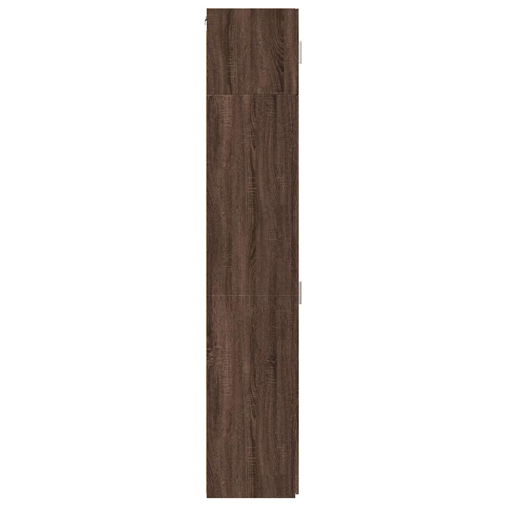 Armoire de rangement mince chêne marron 50x42,5x225 cm