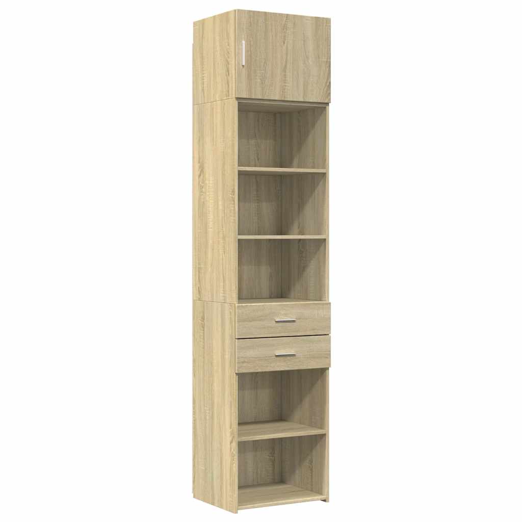Armoire de rangement mince chêne sonoma 50x42,5x225 cm - XIOS