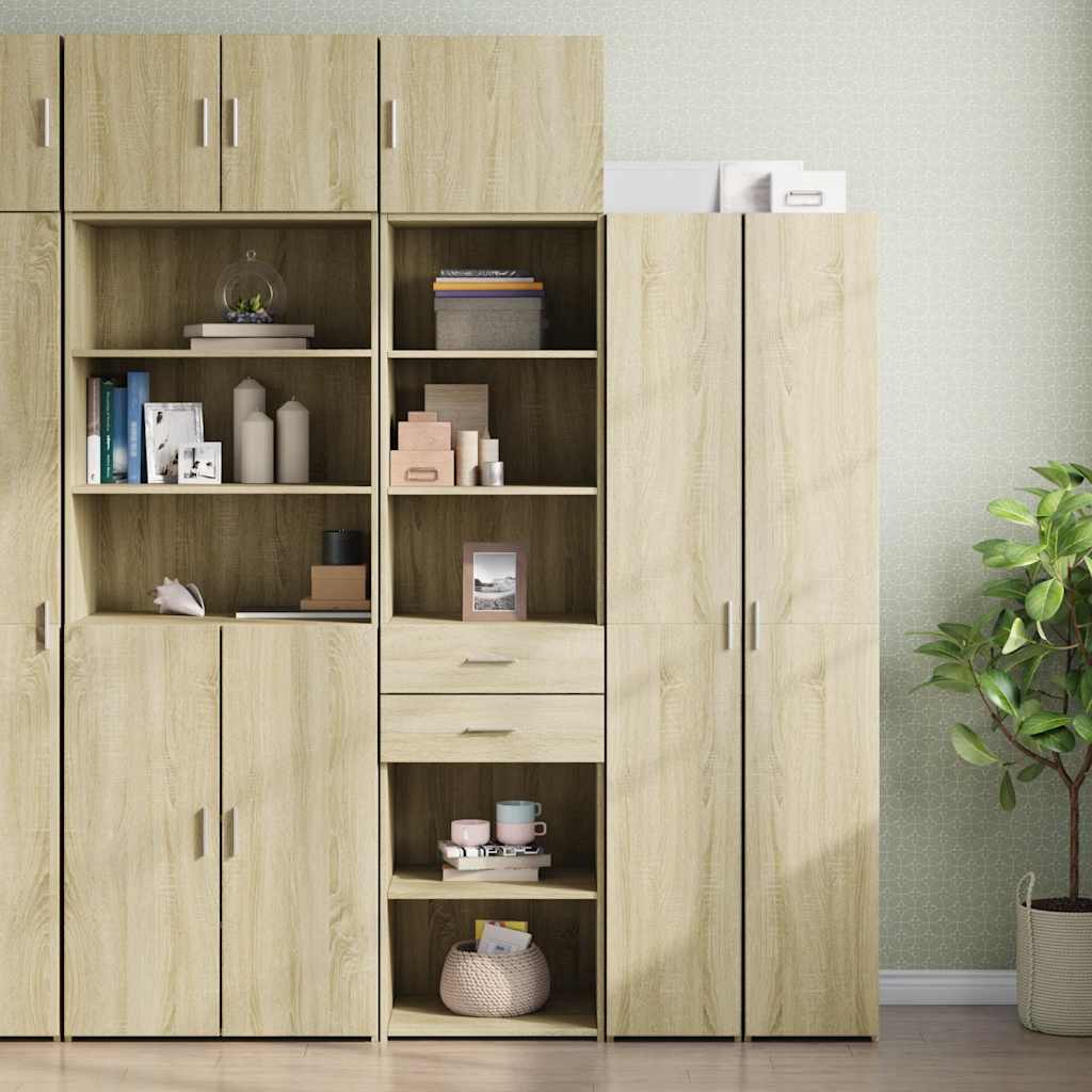 Armoire de rangement mince chêne sonoma 50x42,5x225 cm - XIOS