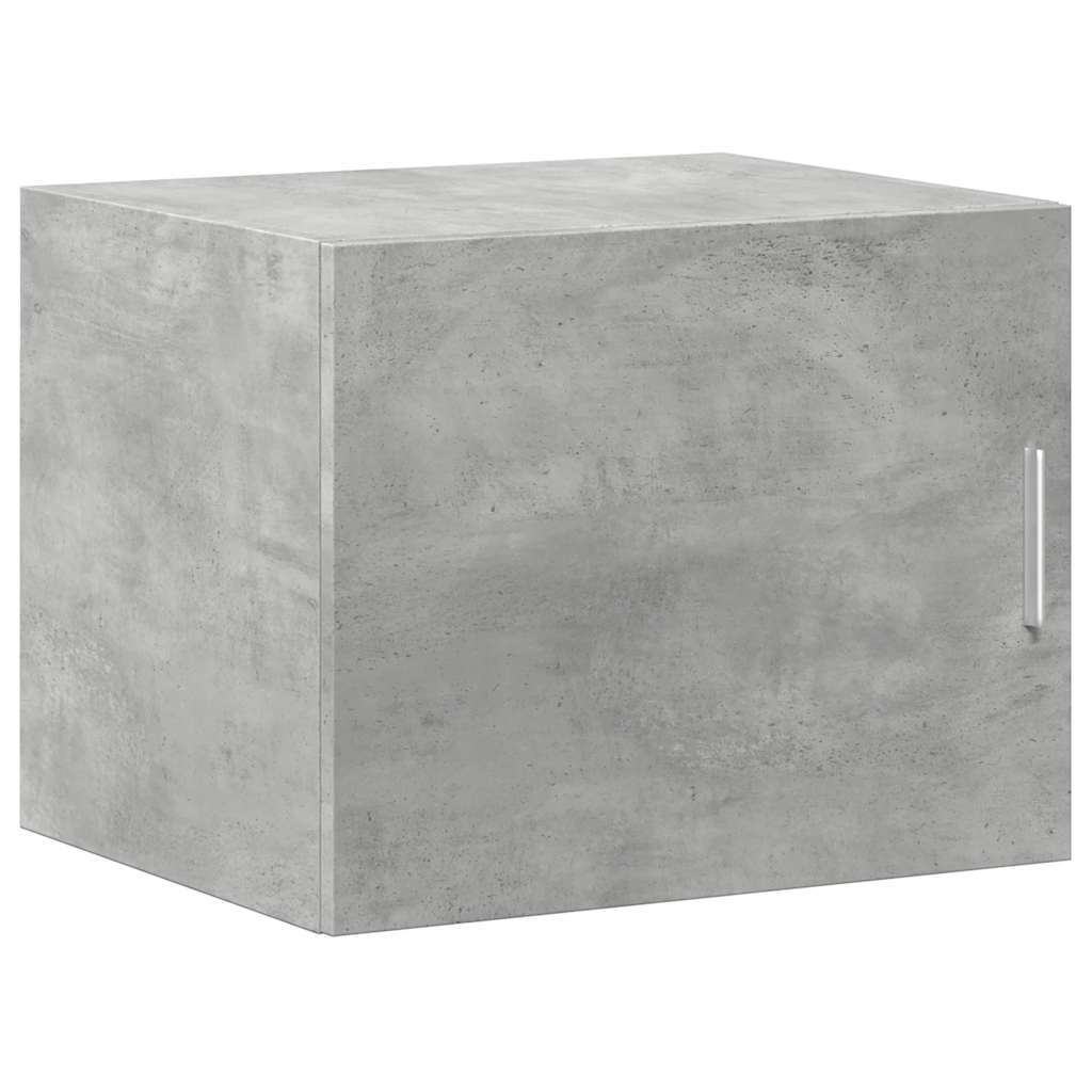 Armoire de rangement mince gris béton 50x42,5x225 cm - XIOS