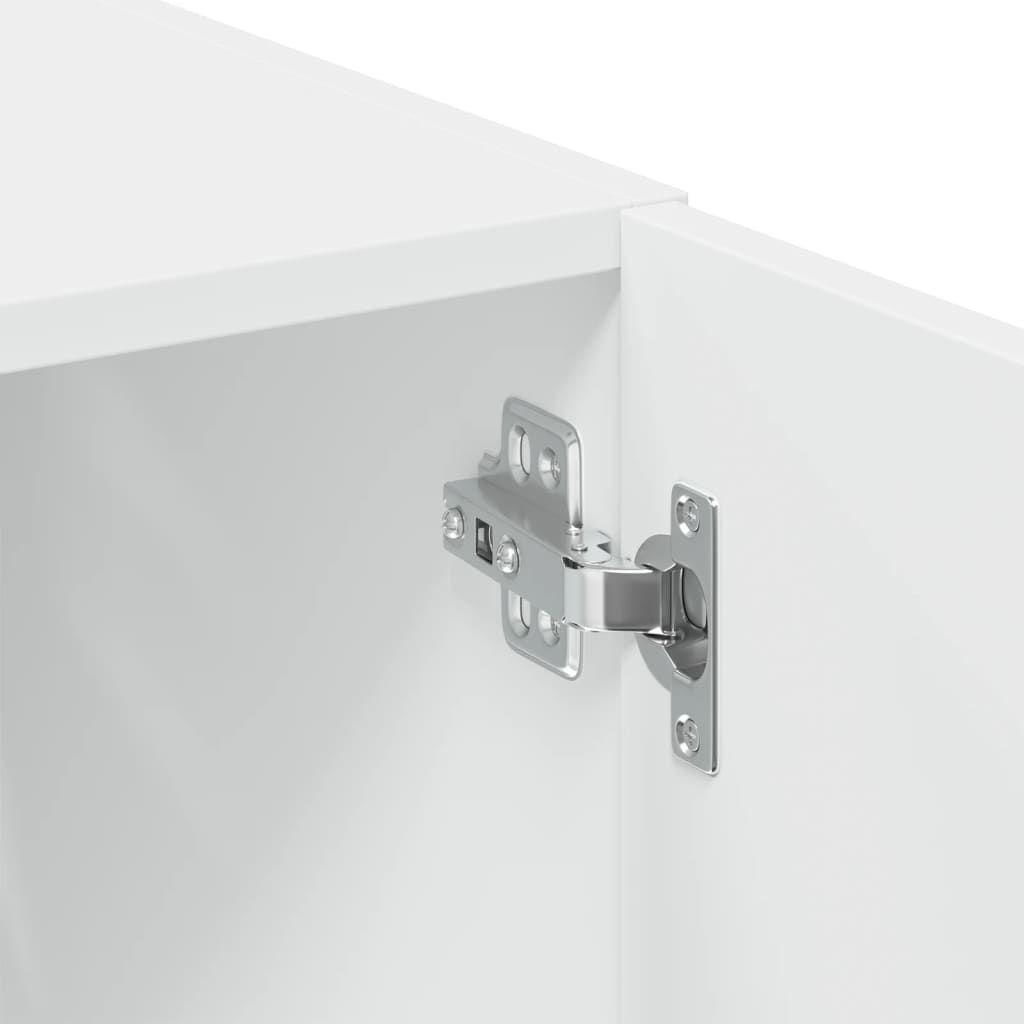 Armoire de rangement blanc 70x42,5x225 cm bois d'ingénierie - XIOS