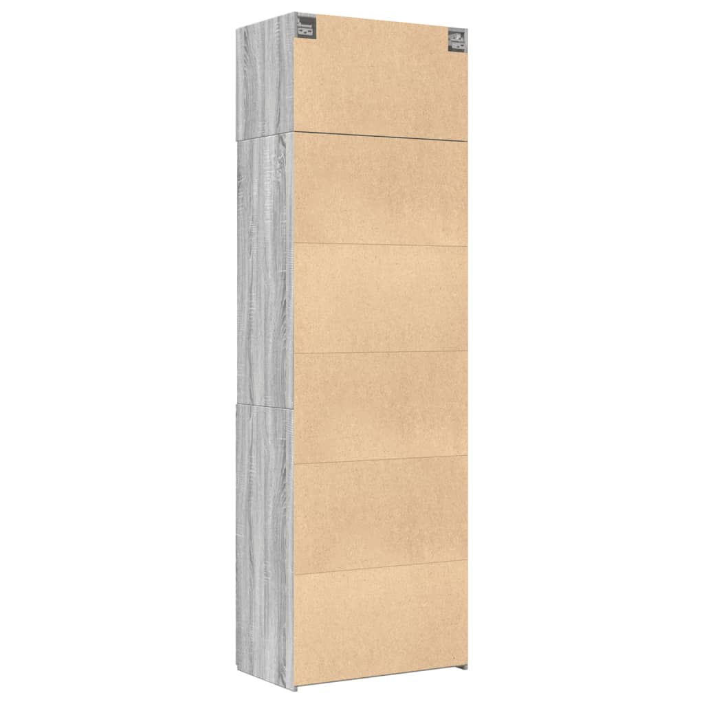 Armoire de rangement sonoma gris 70x42,5x225 cm - XIOS