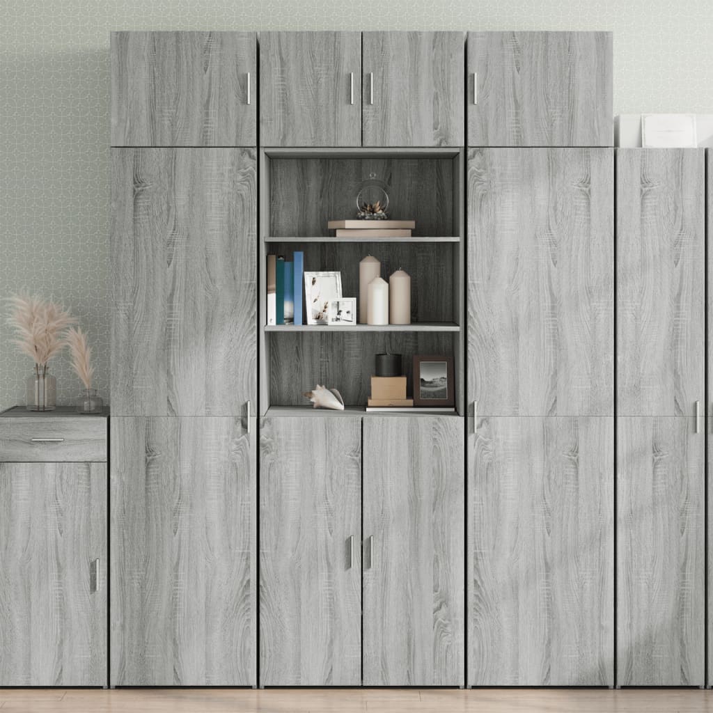 Armoire de rangement sonoma gris 70x42,5x225 cm - XIOS