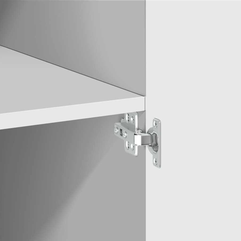Armoire de rangement blanc 70x42,5x225 cm bois d'ingénierie - XIOS