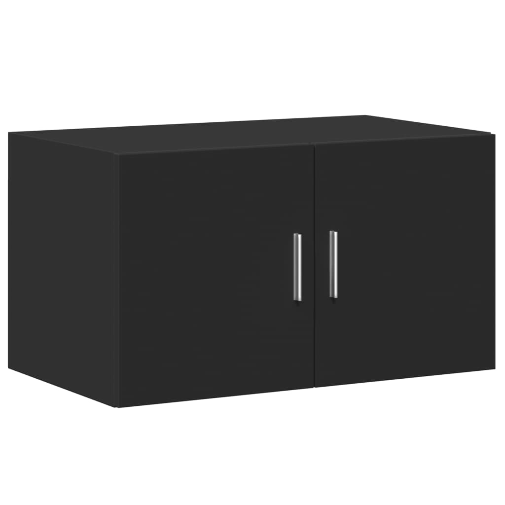 Armoire de rangement noir 70x42,5x225 cm bois d'ingénierie - XIOS