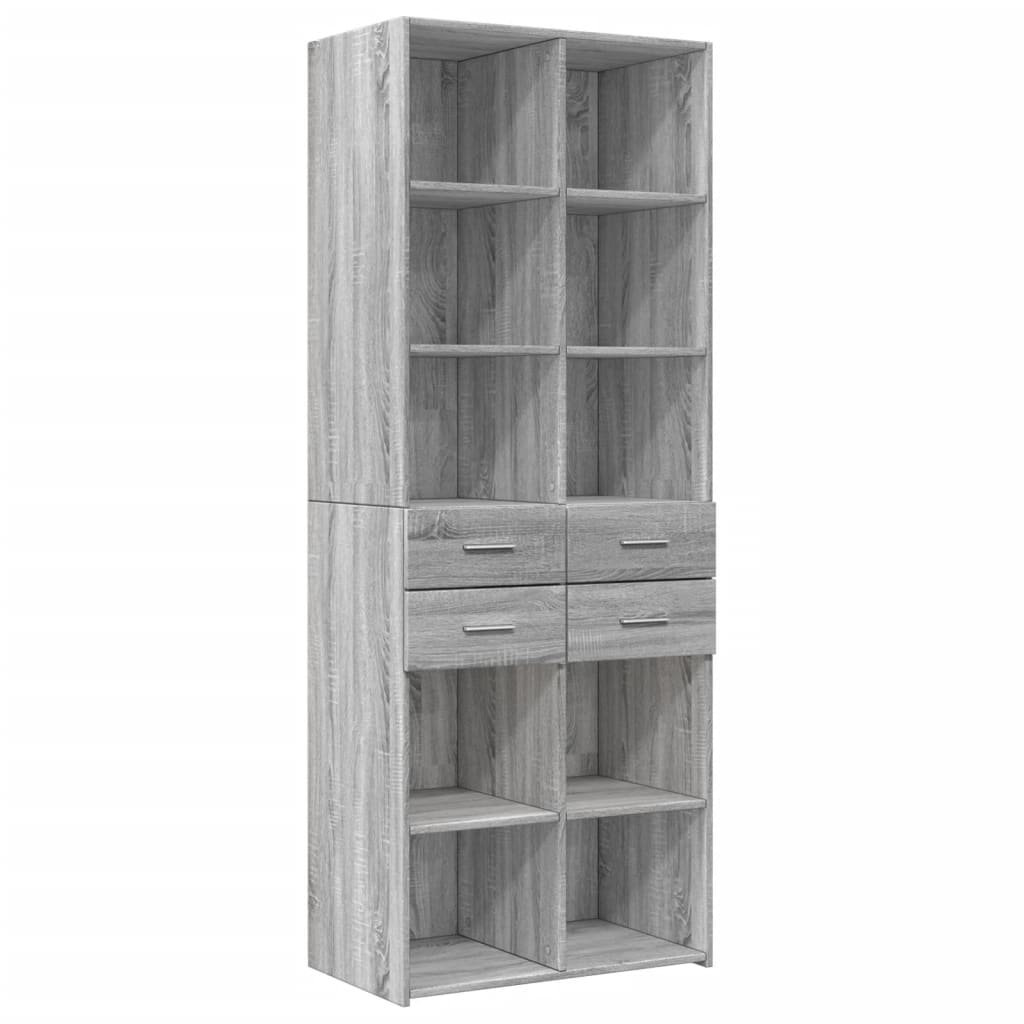 Armoire de rangement sonoma gris 70x42,5x225 cm - XIOS