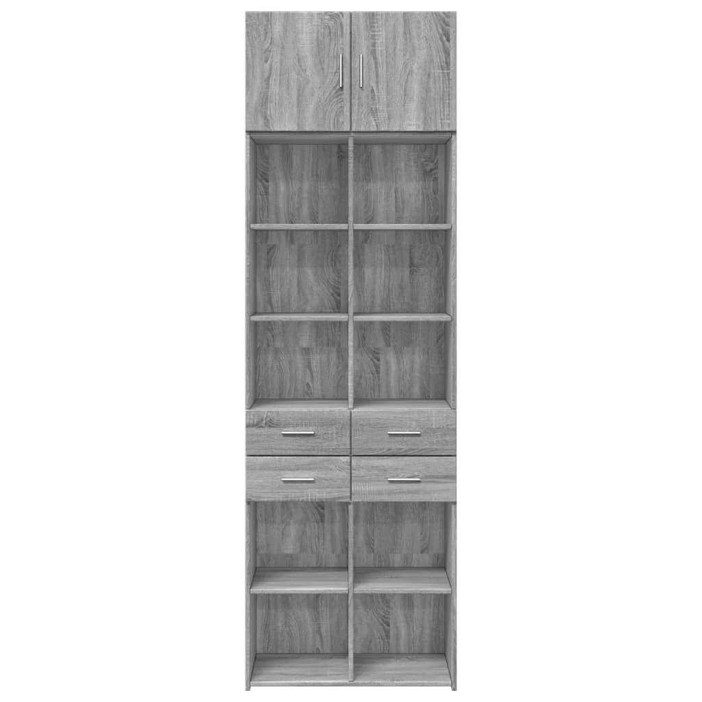 Armoire de rangement sonoma gris 70x42,5x225 cm - XIOS