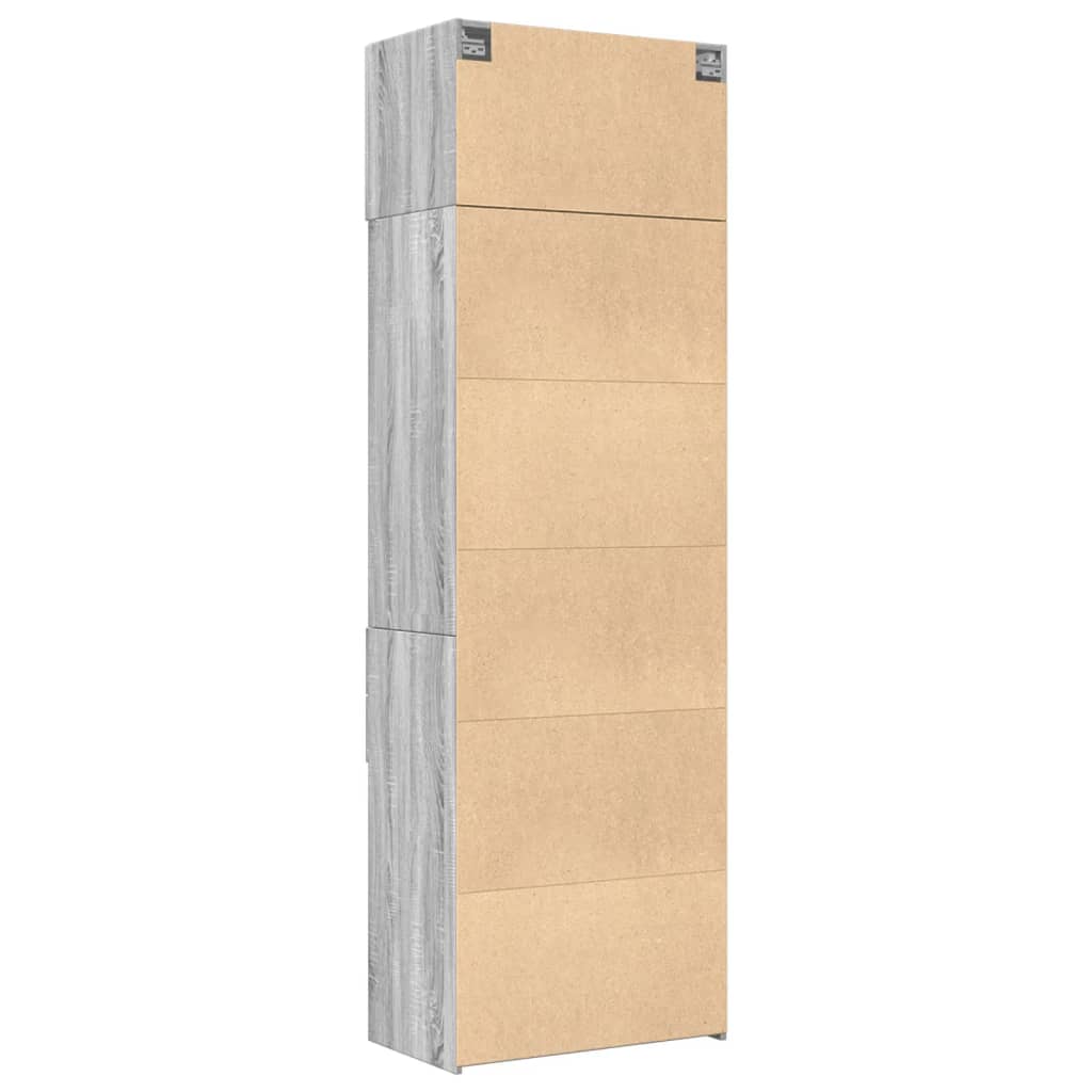 Armoire de rangement sonoma gris 70x42,5x225 cm - XIOS