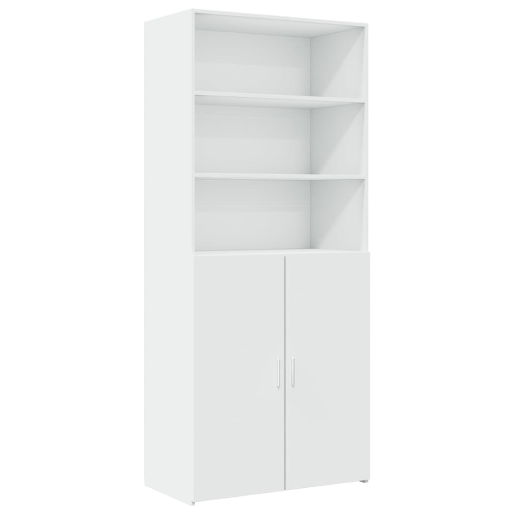 Armoire de rangement blanc 80x42,5x225 cm bois d'ingénierie - XIOS