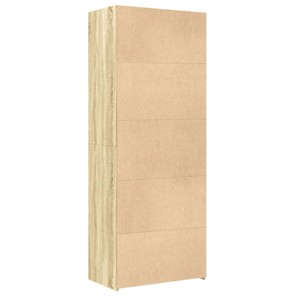 Buffet haut chêne sonoma 70x42,5x185 cm bois d'ingénierie - XIOS