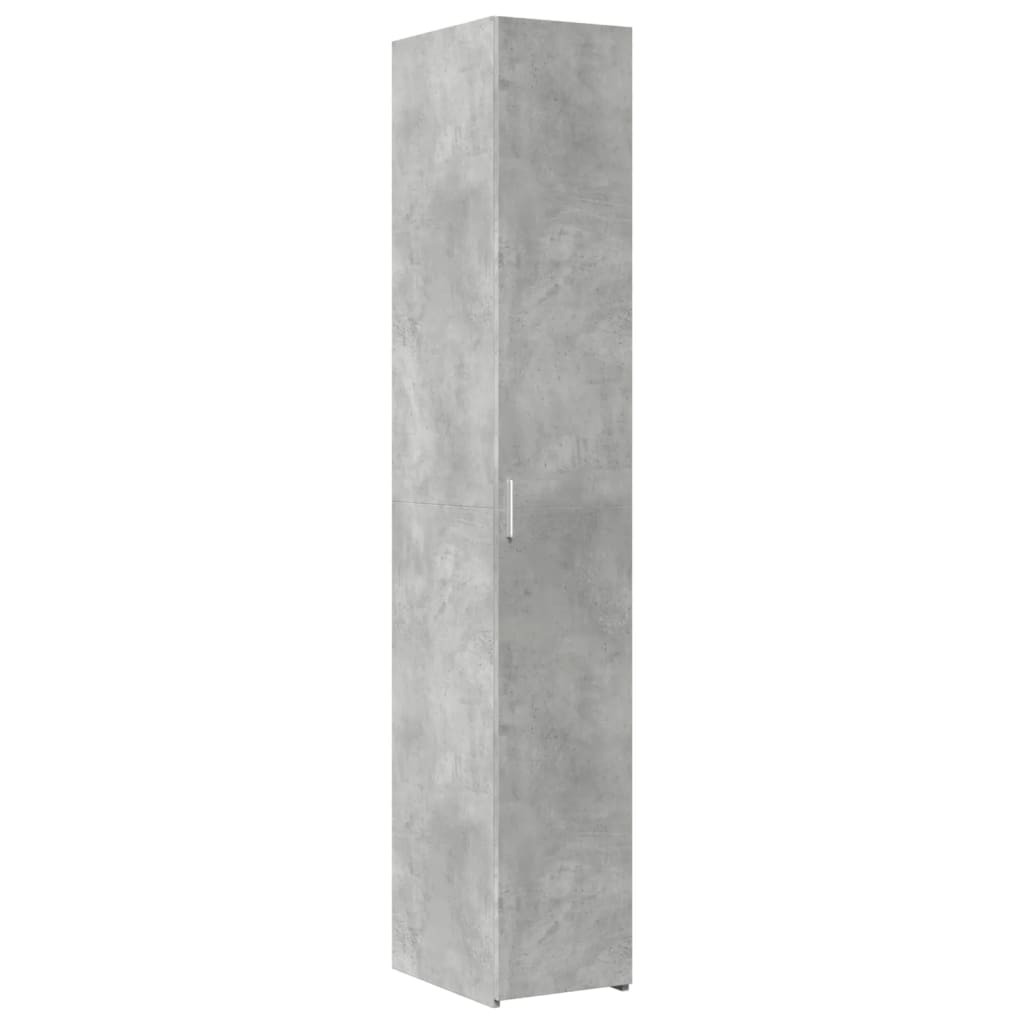 Buffet haut gris béton 30x42,5x185 cm bois d'ingénierie - XIOS