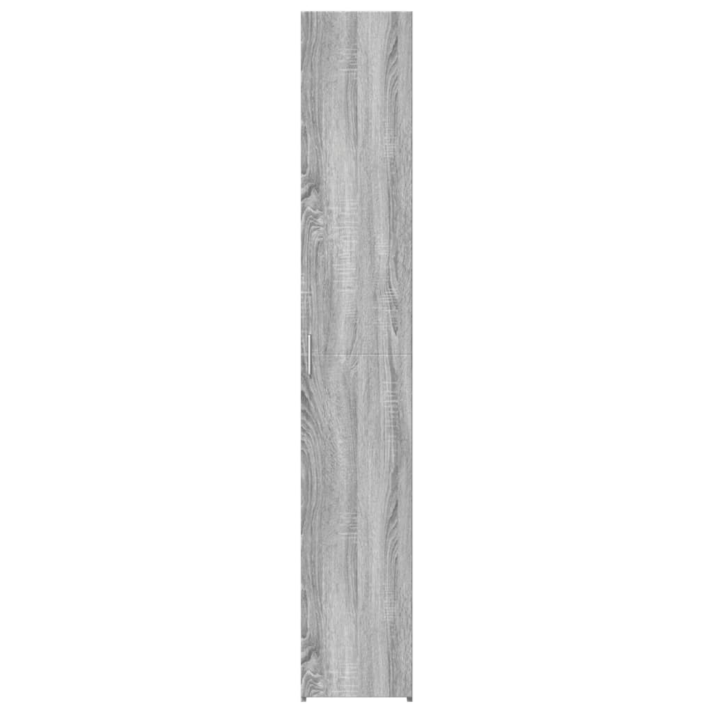 Buffet haut sonoma gris 30x42,5x185 cm bois d'ingénierie - XIOS