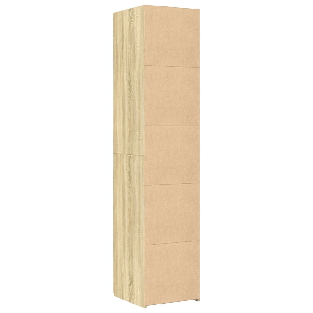 Buffet haut chêne sonoma 40x42,5x185 cm bois d'ingénierie - XIOS