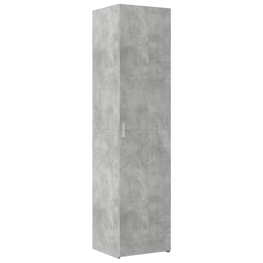 Buffet haut gris béton 45x42,5x185 cm bois d'ingénierie