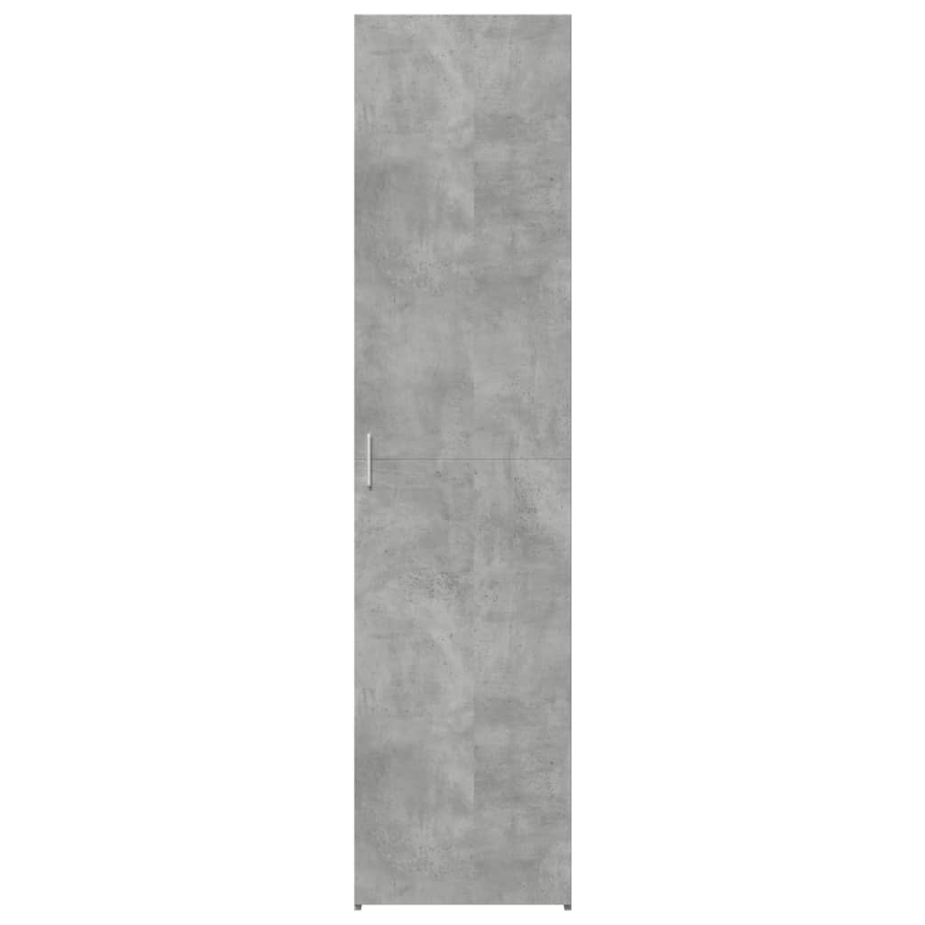 Buffet haut gris béton 45x42,5x185 cm bois d'ingénierie