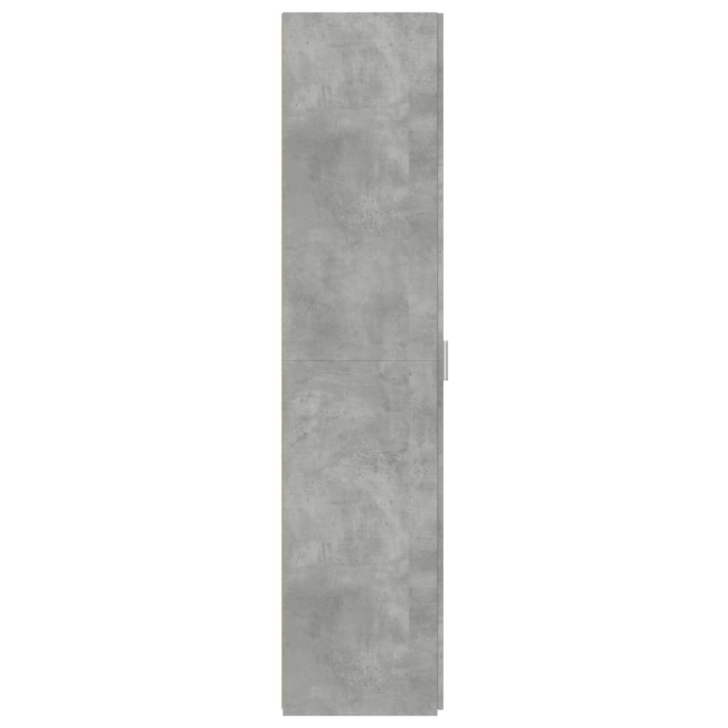 Buffet haut gris béton 45x42,5x185 cm bois d'ingénierie
