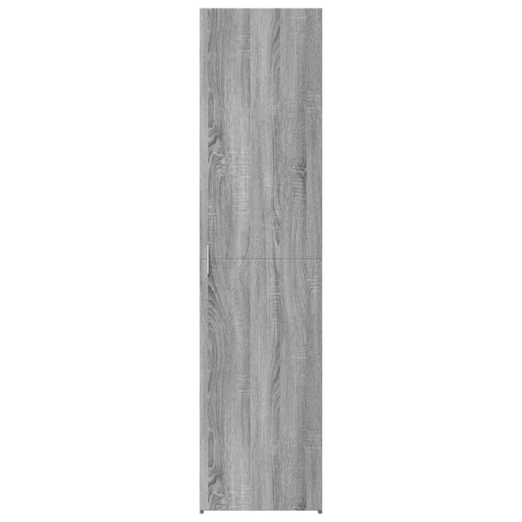 Buffet haut sonoma gris 45x42,5x185 cm bois d'ingénierie - XIOS
